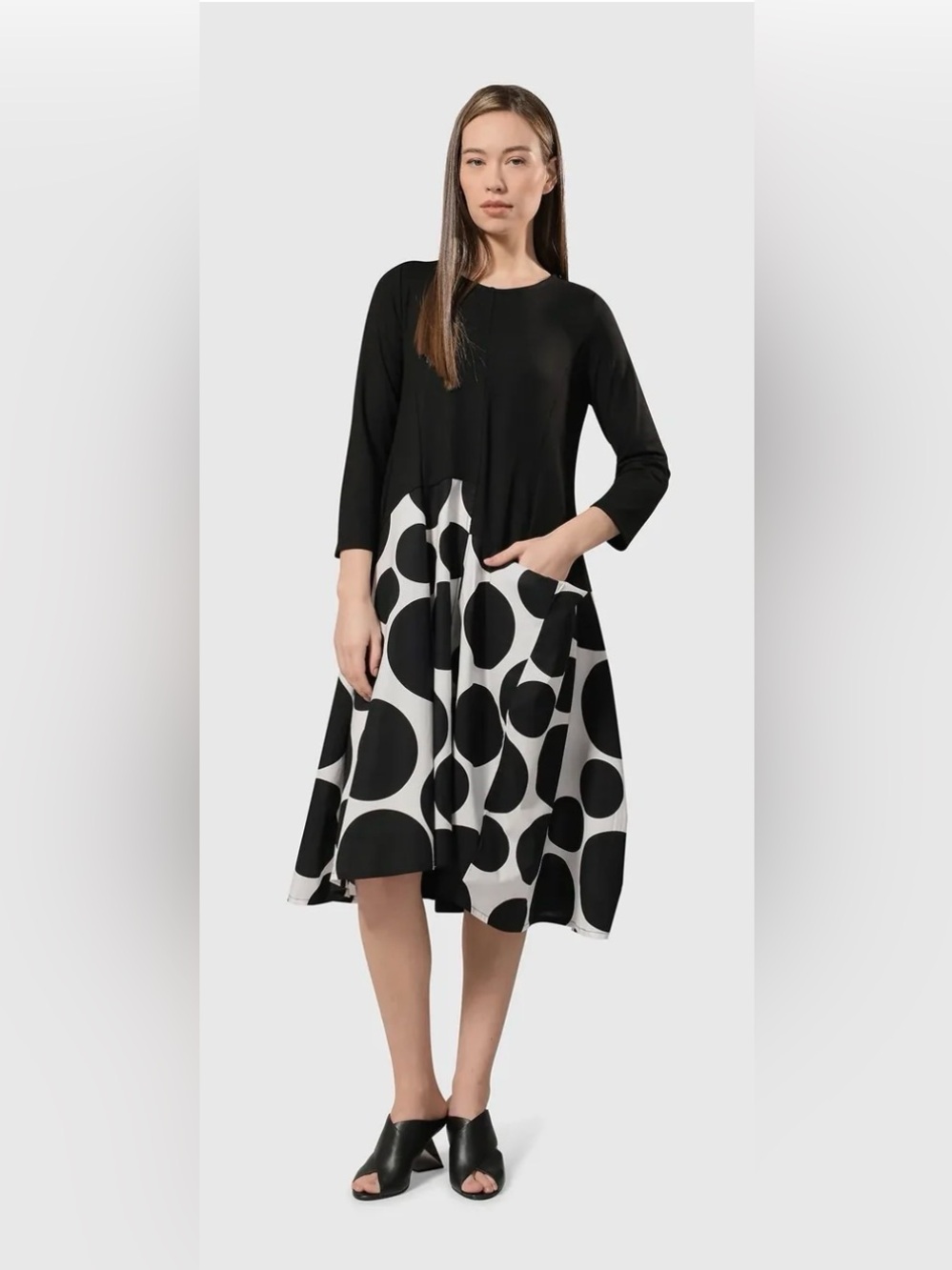 Alembika Cantina Wonderful Dress, Black and White, Size 0